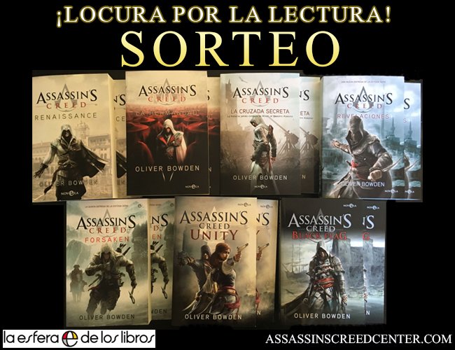 AssassinsCenter's tweet image. Locura por la lectura  en @AssassinsCenter Sorteamos 14 novelas de #assassinscreed gracias a @esferalibros
wp.me/p503Kb-53J
