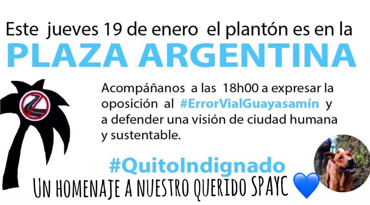 ErrorGuayasamin's tweet photo. Hoy #QuitoIndignado. Un homenaje a nuestro #Spayc, que nos deja un legado de nobleza y lucha. https://t.co/0r3dQP01np