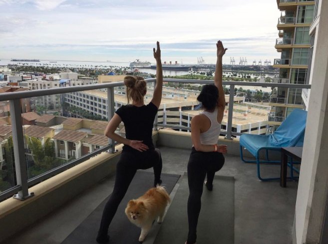 #PiYo with a parter! We can't think of a better way to spend our time. RT if you agree! Instagram photo by: regansteedman