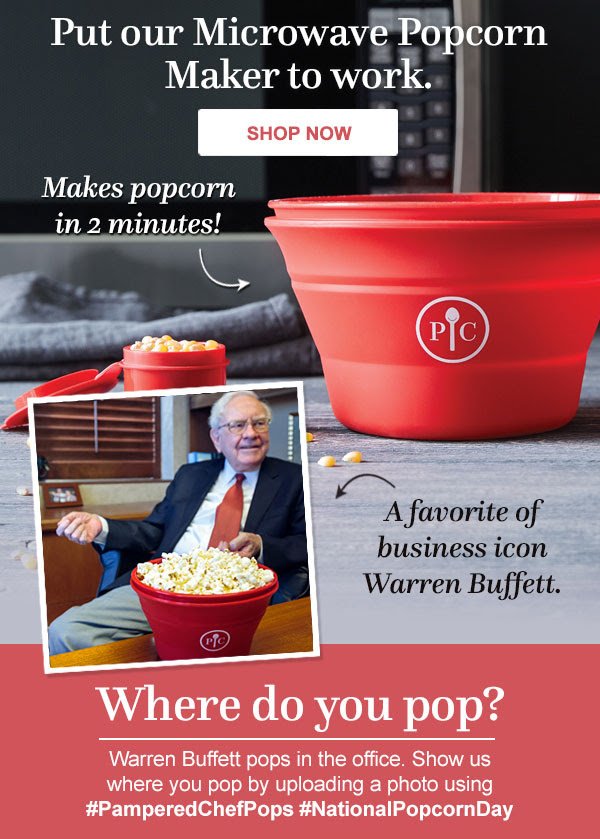 cookitquick's tweet photo. Happy #NationalPopcornDay!  #PamperedChefPops   shop for yours at https://t.co/H2Y1LAsyPG  don't forget the seasoning #frenchtoastismyfave https://t.co/h3oZA8a1D3