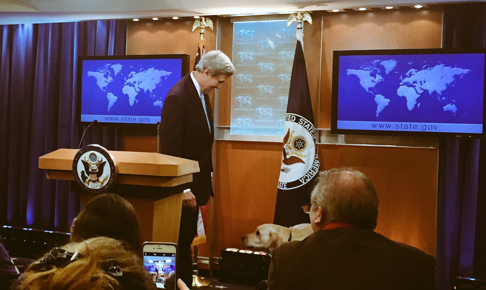 Kylie Atwood on Twitter: "Who did @SecKerry bring along to final