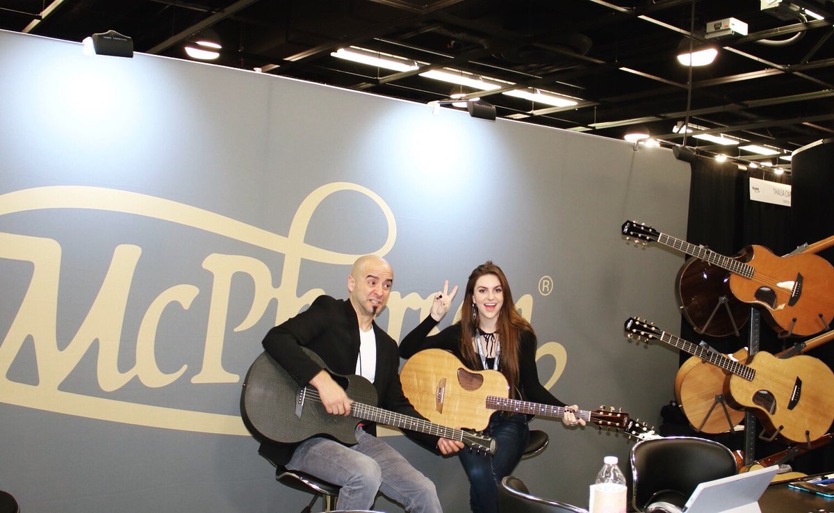 chasemartin_'s tweet photo. Taking over the @mcphersonguitars Instagram for the day! Go follow them to see all of the updates! #WinterNamm2017 https://t.co/XujLvi76Uw