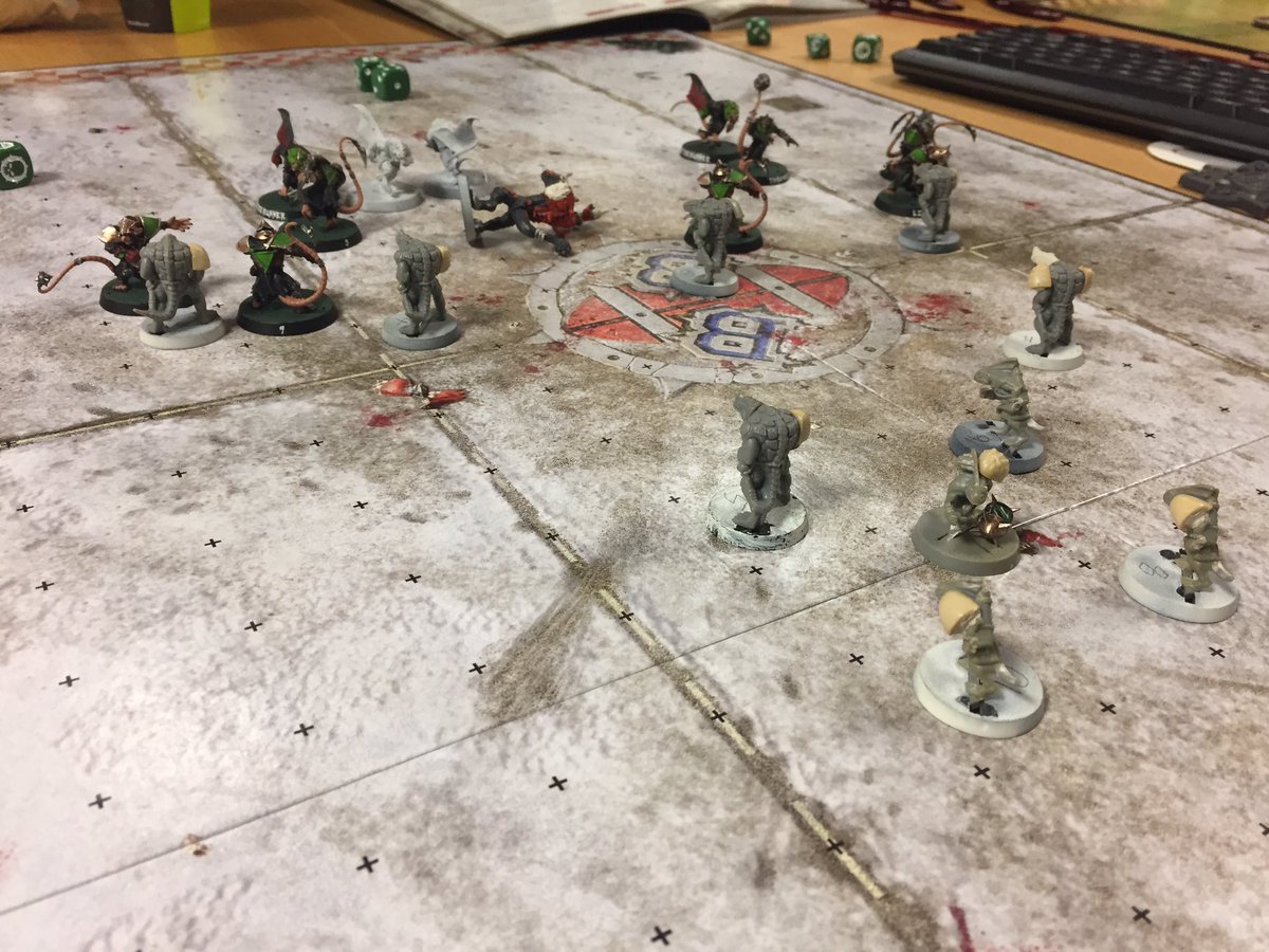 DRStudiosUK's tweet photo. #DRStudios game night tonight, who will win? Lizardmen vs Skaven, in #BloodBowl and (obviously) Empire vs Rebellion in #XWing! ^CM https://t.co/AKPf1MnzPE