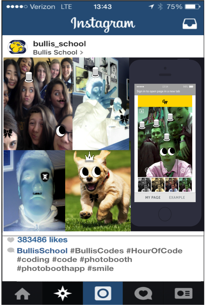 buddyxo's tweet photo. Some highlights from our #HourOfCode activity today @BullisSchool #BullisCodes #photoboothapp #coding @codeorg @CodeAvengers https://t.co/lvoFxcSILn