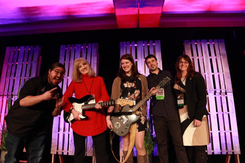TheChip's tweet photo. Rockstar status: unlocked. Thanks for swinging by our booth and helping #BuildSDTourism! 🤘🏻🎸🏍 @southdakota https://t.co/ZUEHNqV5Xe