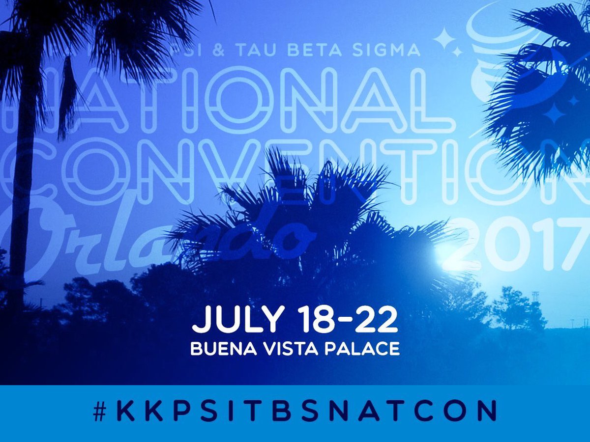 #KKPsiTBSNatCon is just 6 months away in Orlando, Florida! What is your favorite thing about the Sunshine State? ☀️