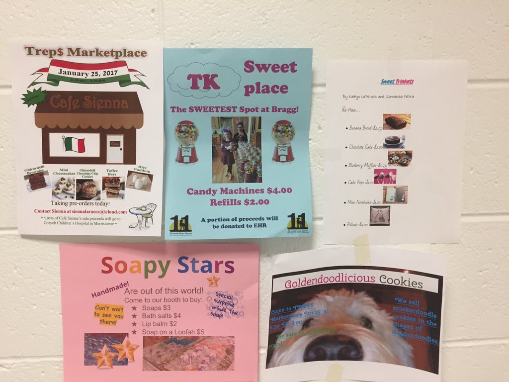 PrinciStanton's tweet photo. Coming soon - Trep$! Join us next Wednesday - lots of new, Student businesses & great products #WeAreChesterCSD #BraggSchool https://t.co/qJ1x3ZgHvu