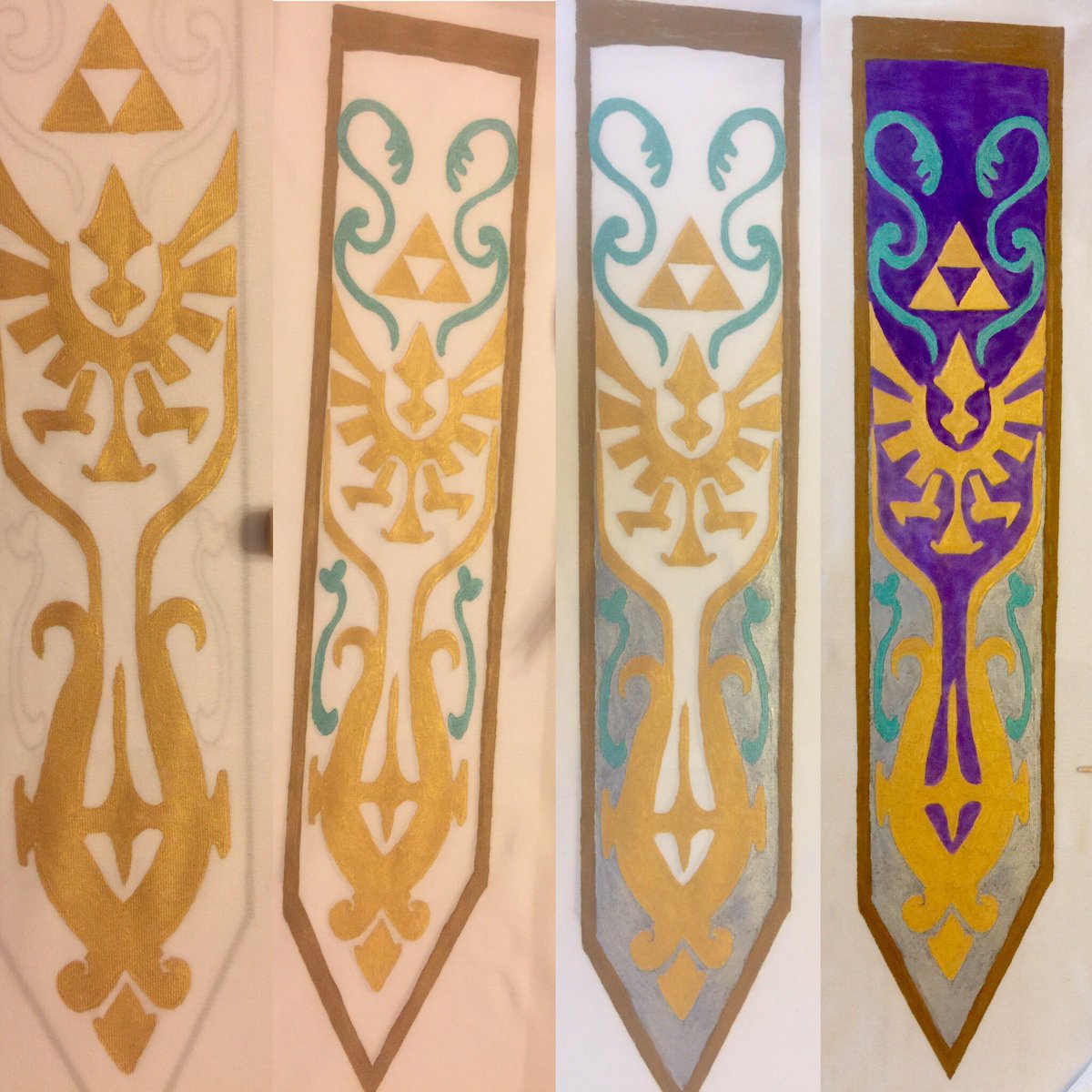10 hours later and the first coat of paint is done - 2 more layers to go #zeldahyrulewarriors #zeldacosplay #cosplay