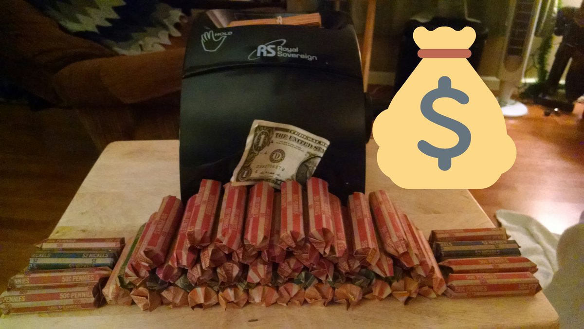 JennieT717's tweet image. I got a coin sorter and sorted all of the change in our house! $200.50!!!! #Productivity #coinsorting #savingsboost
