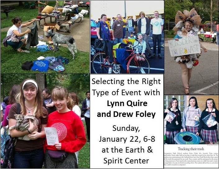 OurEarthNow's tweet image. Event selection this Sunday with two seasoned activists - Lynn Quire, from @GoodGarbageSDF and Drew Foley, from 350 Louisville!