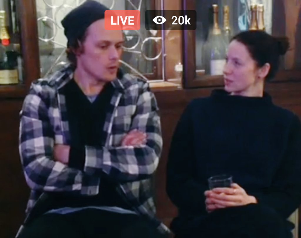 SSassenachs's tweet photo. โค๏ธScreen Shots from the Q&A with @SamHeughan &@caitrionambalfe ๐๐ #OutlanderPCA2017 #winnerwinnerhaggisdinner https://t.co/hZlzoC38Oj