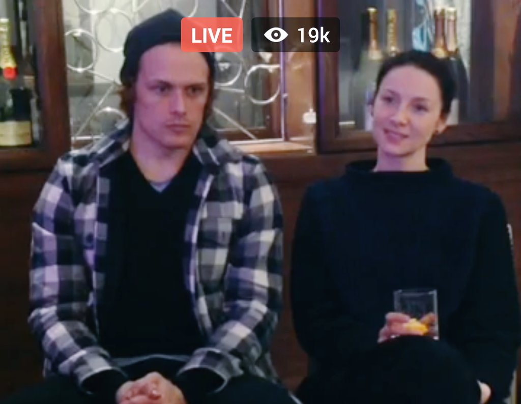 SSassenachs's tweet photo. โค๏ธScreen Shots from the Q&A with @SamHeughan &@caitrionambalfe ๐๐ #OutlanderPCA2017 #winnerwinnerhaggisdinner https://t.co/hZlzoC38Oj