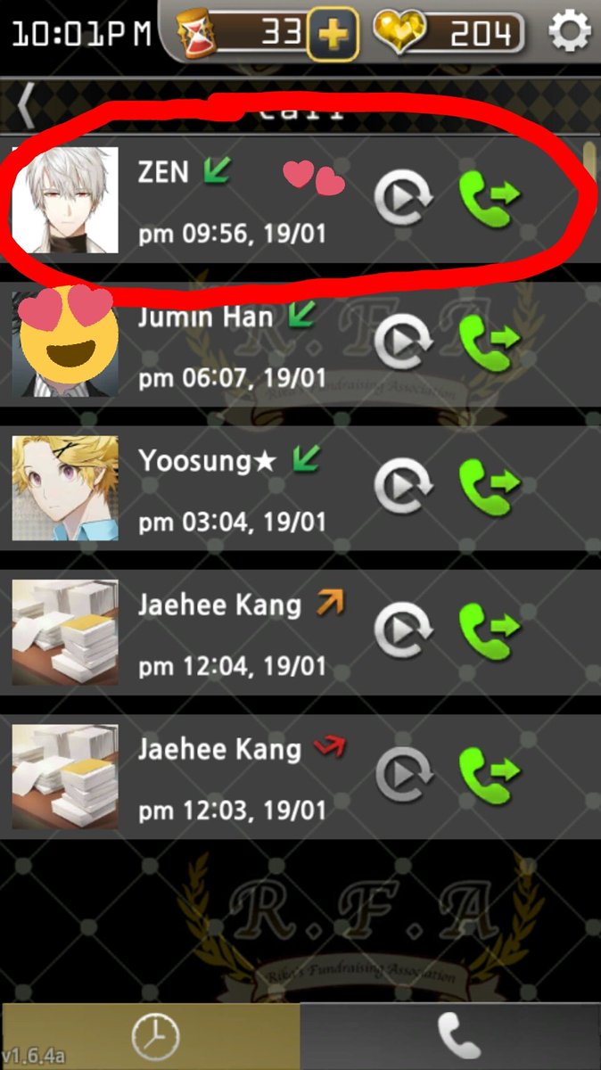 Camii_Aillen's tweet photo. BEST LLAMADA EVER 😍😍 #Zen #mysticmessenger #FirstRoute #YaLoAmo https://t.co/v4LdTwEztY