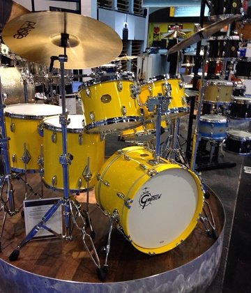 This Vinnie Colaiuta kit just makes us feel #happy! #GretschDrum #Gretsch #NAMMShow