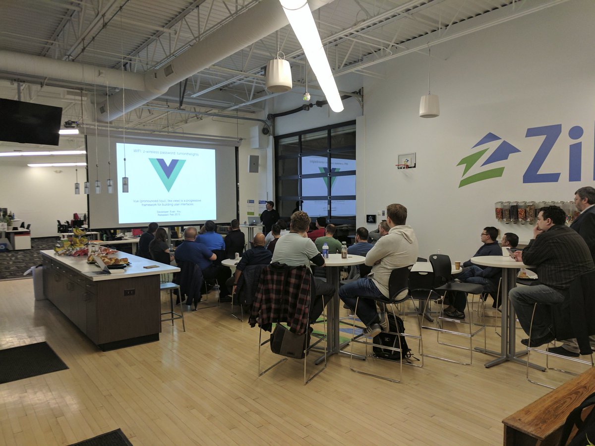 ezbakejustin's tweet photo. Thanks @mohrt dropping some @vuejs knowledge! #NEJS #zglife #mortech https://t.co/mdeFremMZZ