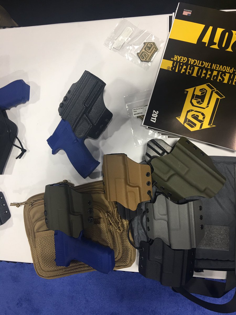 New #kydex holsters from the great <a href="/HighSpeedGear/">High Speed Gear</a> at <a href="/nssfshotshow/">SHOT Show</a>. #guns #shotshow #shot2017 #kydex #tactical #hsgi #MadeInUSA