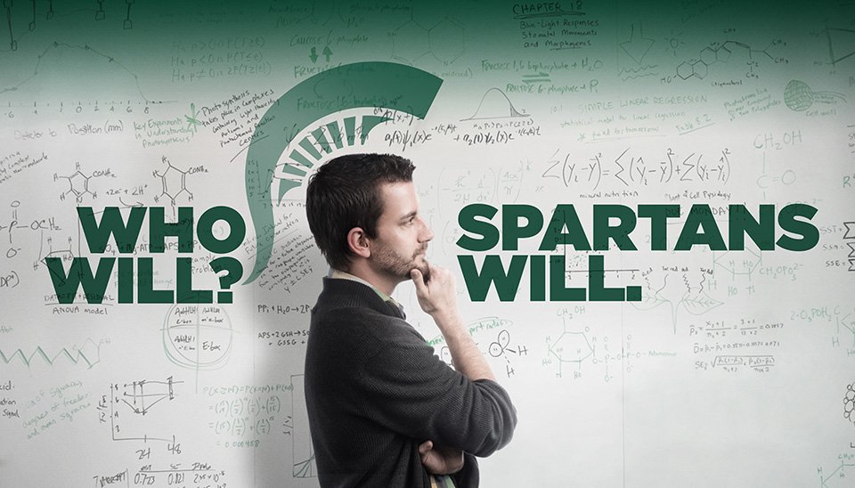 StoriedU's tweet photo. How @michiganstateu brought their new brand to life. #SpartansWill https://t.co/28ZQPW8rUb #HEMktg #HESM https://t.co/b2YV2lTzw1