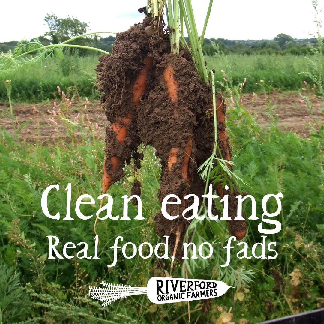 Riverford's tweet photo. Watching BBC2? We believe in real food, not fads or diets; seasonal, organic veg, &amp;lots of it. #horizoncleaneating https://t.co/dWmOLKIIUF