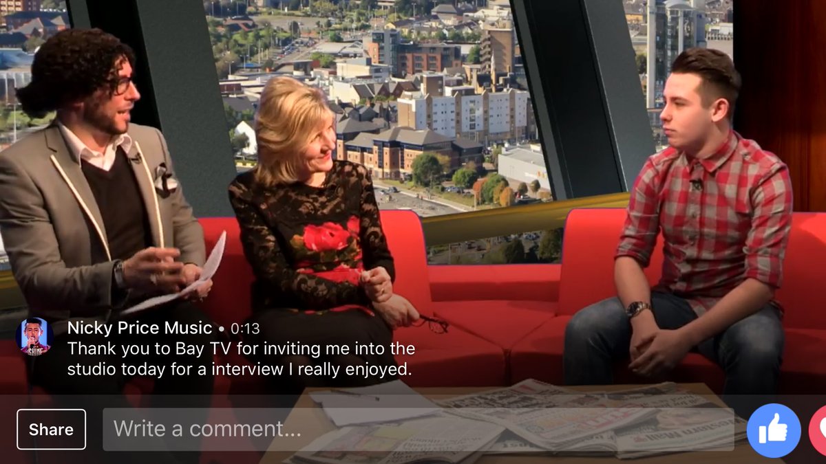 NickyPriceMusic's tweet photo. You can watch my interview from today on @BayTVSwansea at https://t.co/pZdSG4Z569 #letitshine #nickyprice https://t.co/IWd1ZuBJ82