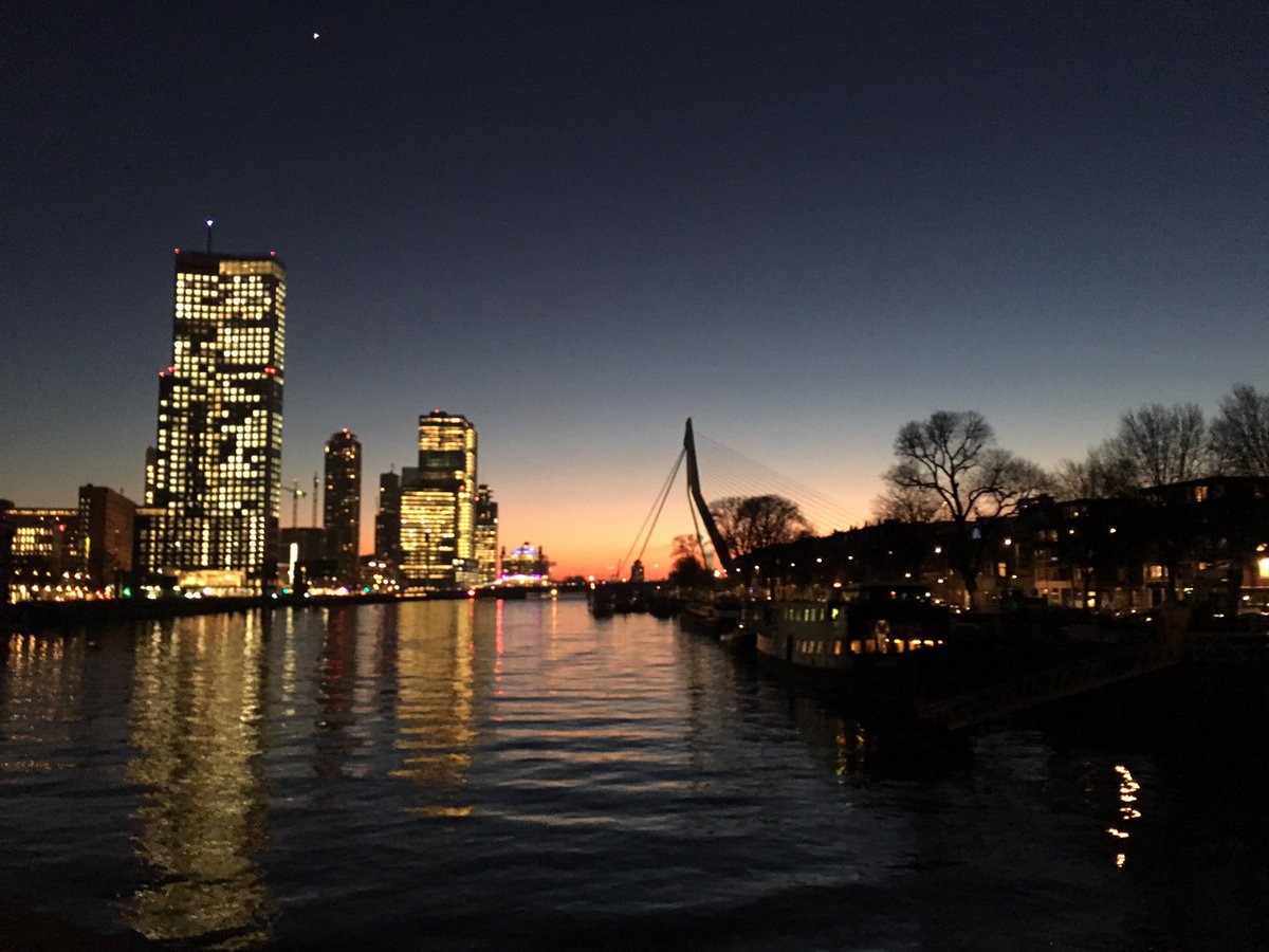 #Rotterdam #010 #Gestaltes #Maastoren #Erasmusbrug #nofilter #AKD 👌🏻