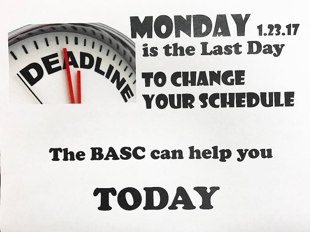 CUacademies's tweet image. Stop by the BASC if you need help changing your schedule!