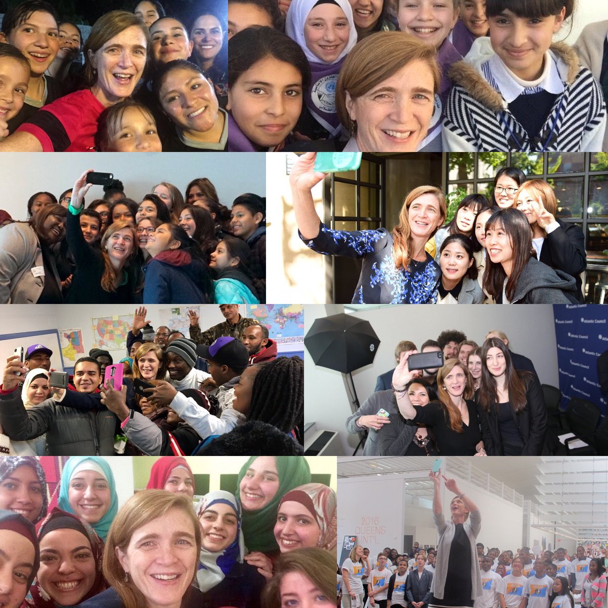 Samantha Power (@ambpower44) on Twitter photo During my time at <a href="/USUN/">U.S. Mission to the UN</a>,I've bn fortunate to spend time w/young ppl changing the world. As long as you keep speaking up,our future is bright During my time at <a href="/USUN/">U.S. Mission to the UN</a>,I've bn fortunate to spend time w/young ppl changing the world. As long as you keep speaking up,our future is bright