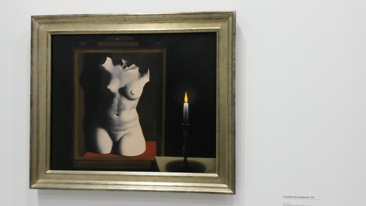 FredTouraine's tweet photo. #Magritte intime. Une expo qui révèle la profondeur de l'artiste et ses références philo et mythologiques. Bravo le @CentrePompidou :) https://t.co/G4kkLuOSdC
