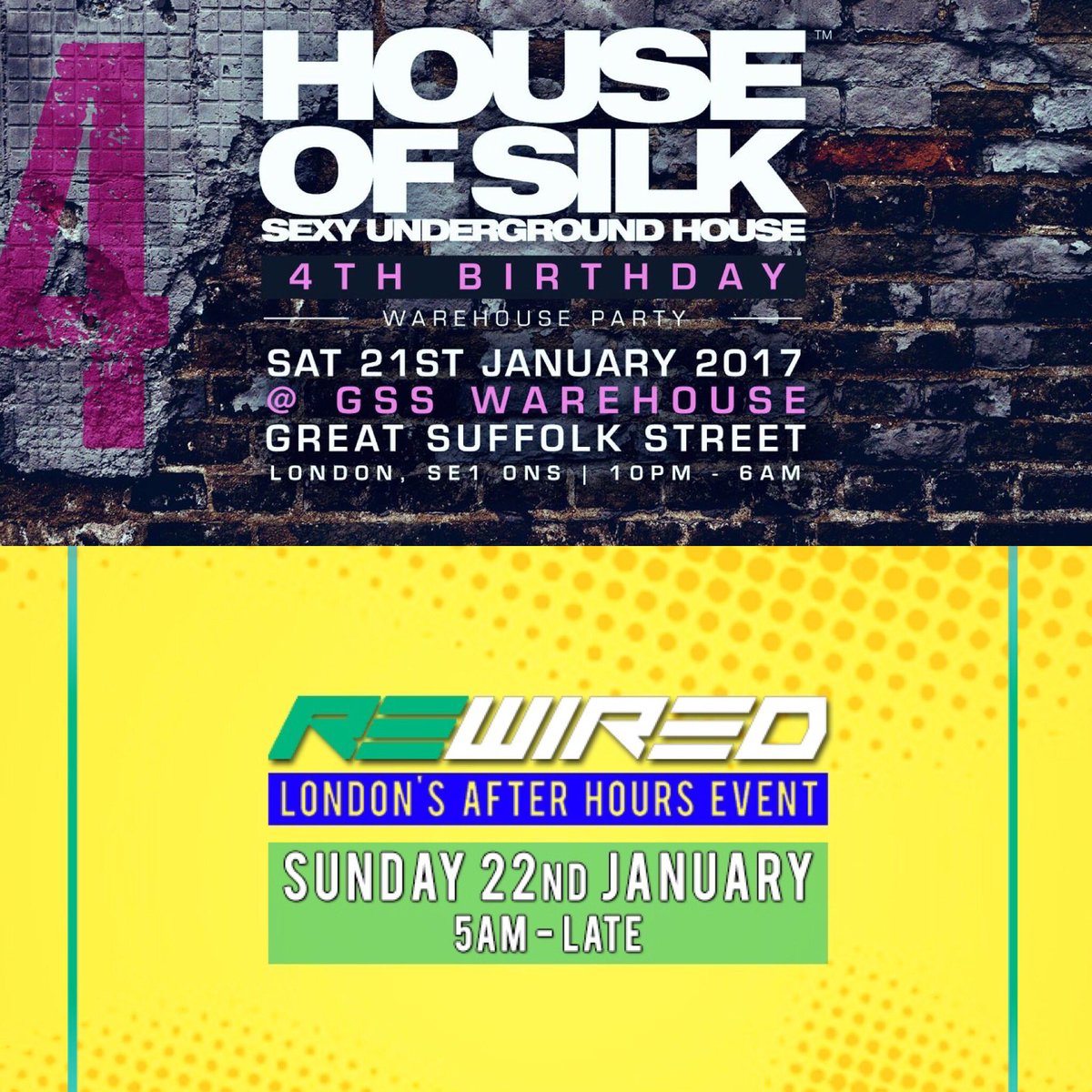 This weekends agenda👌
<a href="/HOUSEOFSILKPR/">House of Silk</a> <a href="/jackndanny92/">Jack n Danny</a> <a href="/FabioLuisDJ/">The Human Jadakiss Laugh</a> @Alecia_Hanna <a href="/Jaibaisden/">Jai Baisden</a> 
🔊🔊🔊📣📣📣