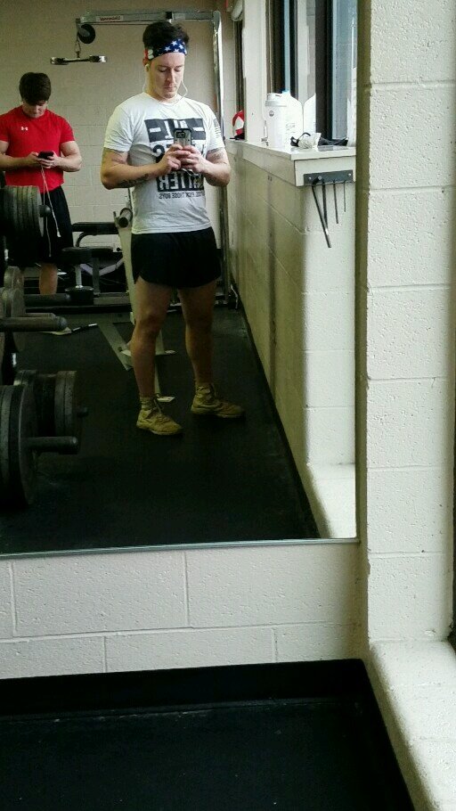 kittcompson's tweet photo. People act like they ain't ever seen a grown man work out with silkies.. #soffe #raiderproject #veteran #usmc #oakley #silkienation https://t.co/SOC06yVjR8