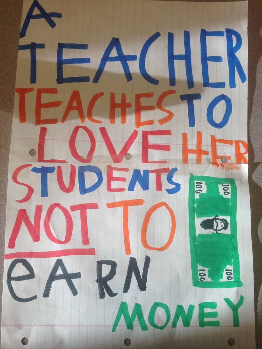 MissVetter4's tweet photo. One of my students hit the nail on the head today with this poster she made me! https://t.co/5ddFKp0jky