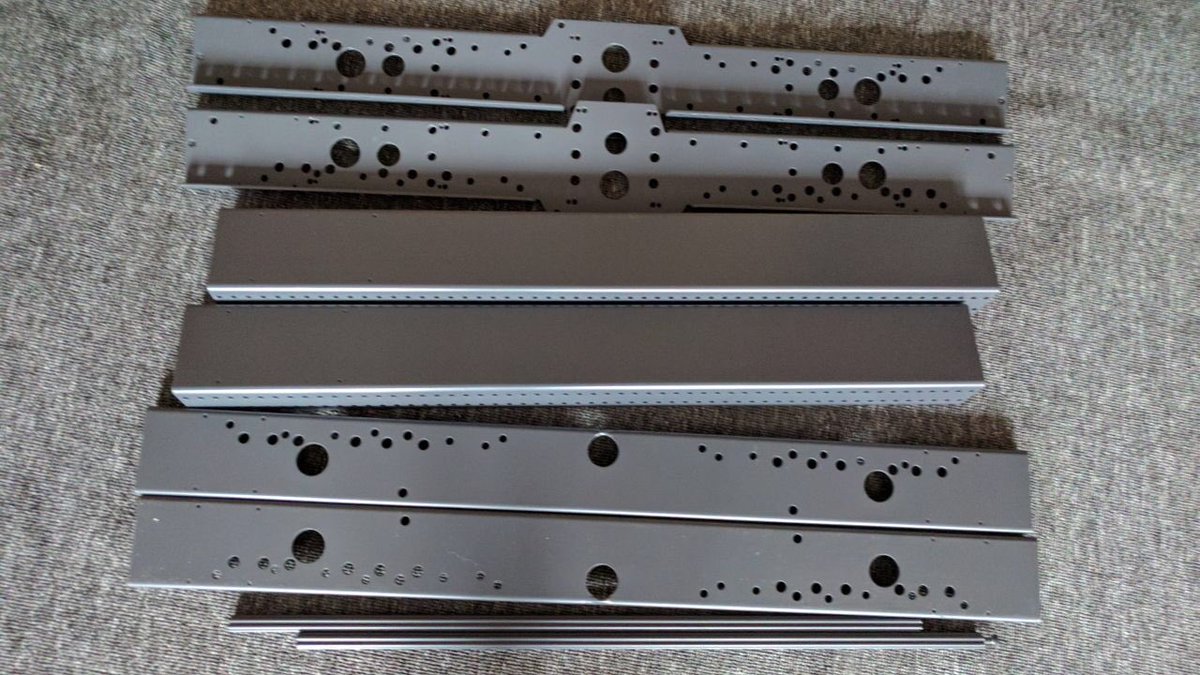 Our chassis parts are back from the paint job! #omgrobots #frc #steamworks