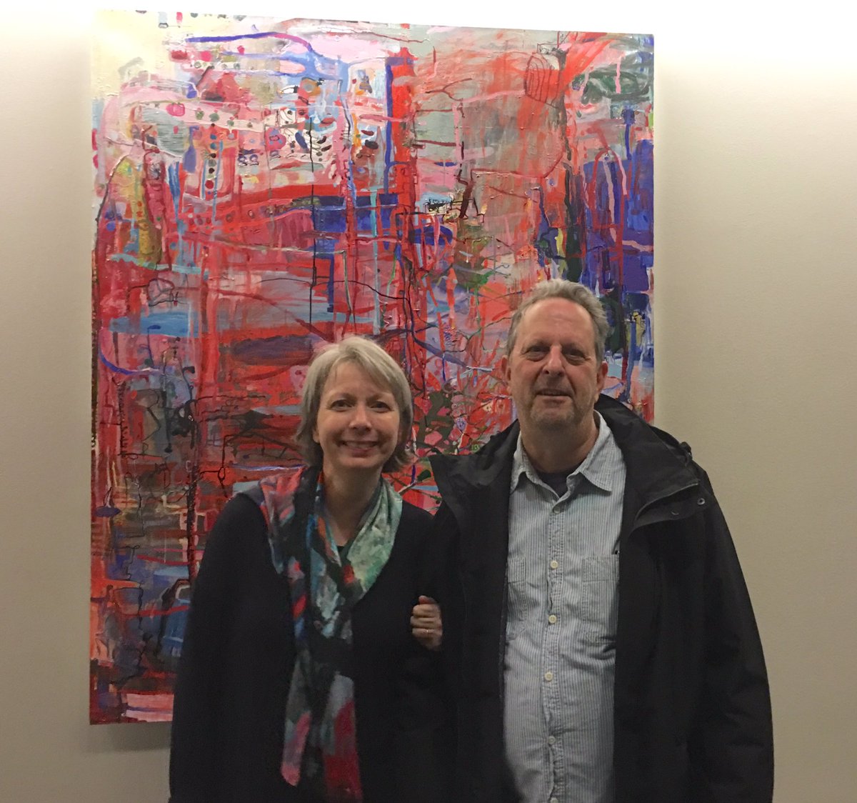 Thx ALL 4 last nites #art #reception  4 #jeannetremel &amp; @EliotMarkell at 232 Pavonia #jerseycity #painting Thru 4/30 bit.ly/2hUiXnS