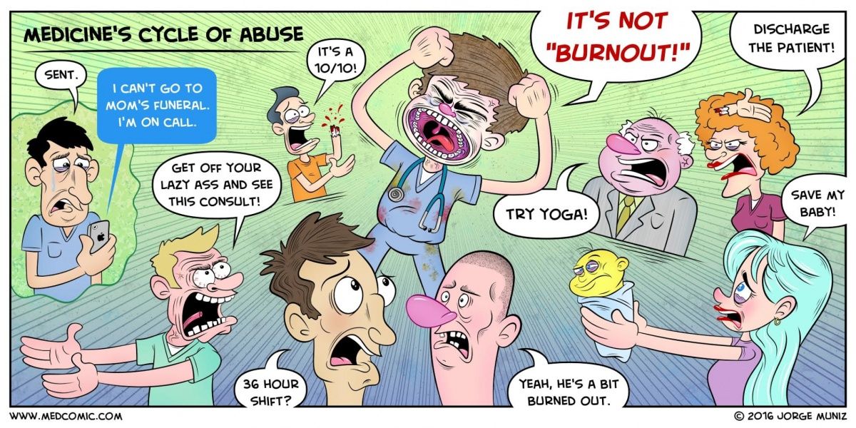kevinmd's tweet image. The word "burnout" perpetuates medicine's cycle of abuse buff.ly/2inKlMQ