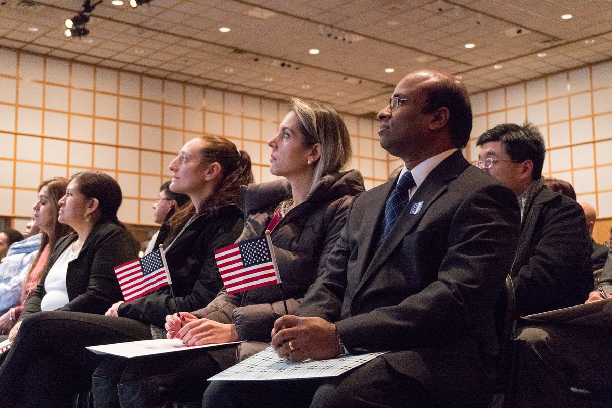 JFKLibraryFdn's tweet photo. It was an honor to be among the first to congratulate 174 new U.S. citizens who took the oath of citizenship yesterday @JFKLibrary. https://t.co/hCudqRuXQS