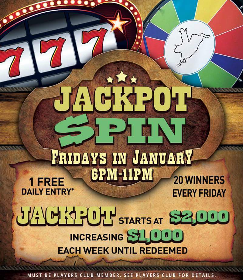 Don't forget to stop by the Players Club for your FREE daily entry for our Jackpot Spin promotion!! #BTCA #favoriteplacetoplay