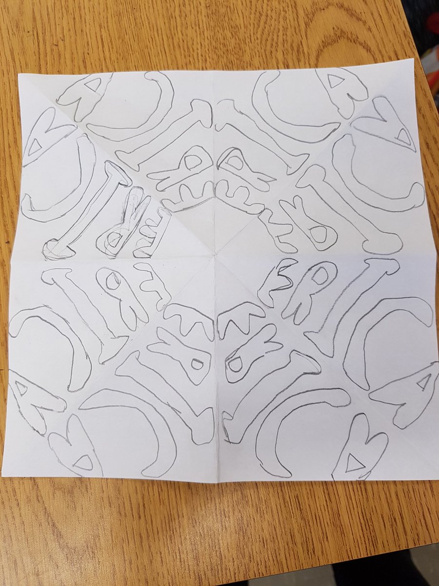 MsTranClass's tweet photo. Ss so engaged in finding symmetry in their names. #findingartinmath @RJLANGTDSB https://t.co/Iw345lOQxX
