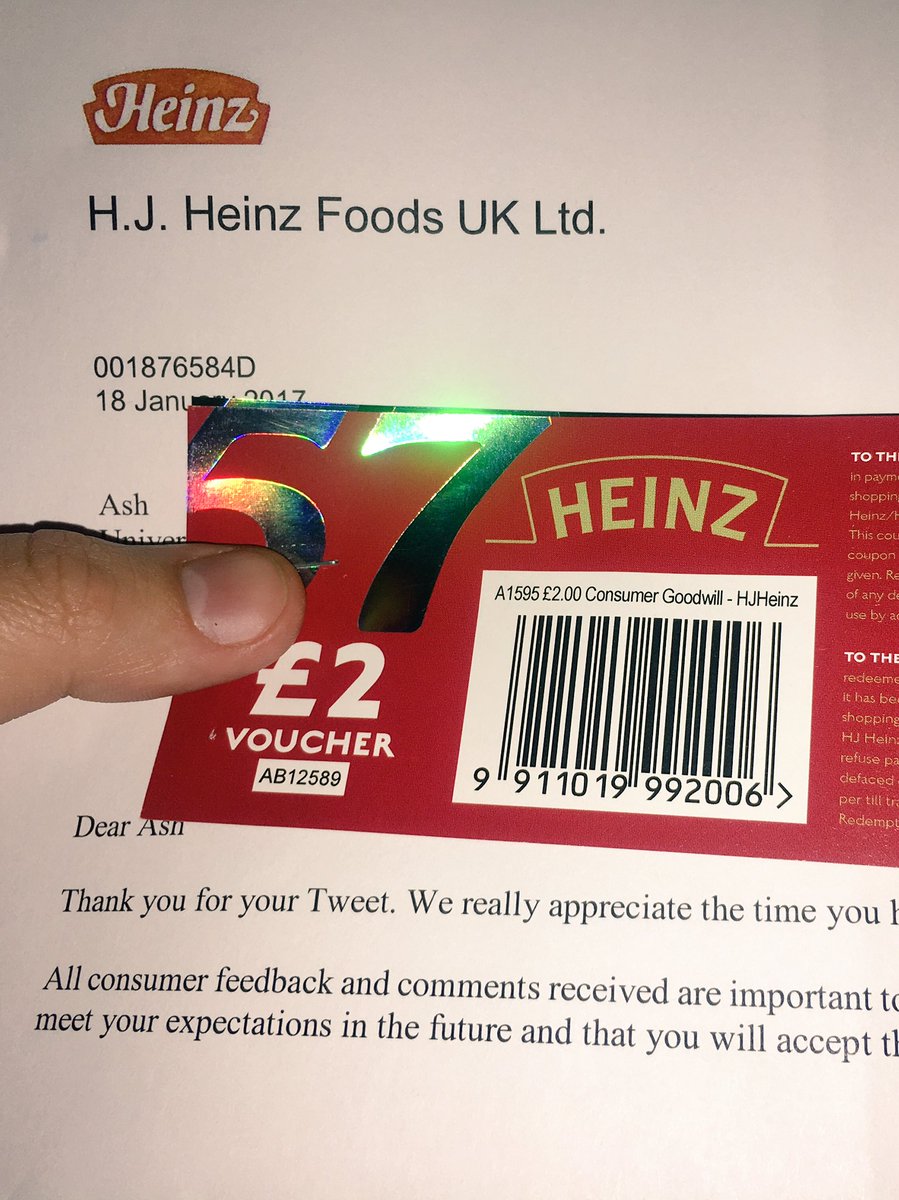 Just_Ash93's tweet photo. Excellent customer service from @KraftHeinzCo - resolved my issue and sent me vouchers. Thank you for sorting it. #mayoAddict https://t.co/pmntDqGnlR