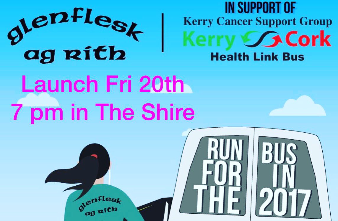 theshirekillar1's tweet photo. It's all happening tomorrow night @KerryCancer @SU2C #theshire #Killarney #runforthebus @olliefavier @RTE_Ents @IrishCancerSoc https://t.co/3GLn9ff7Mv