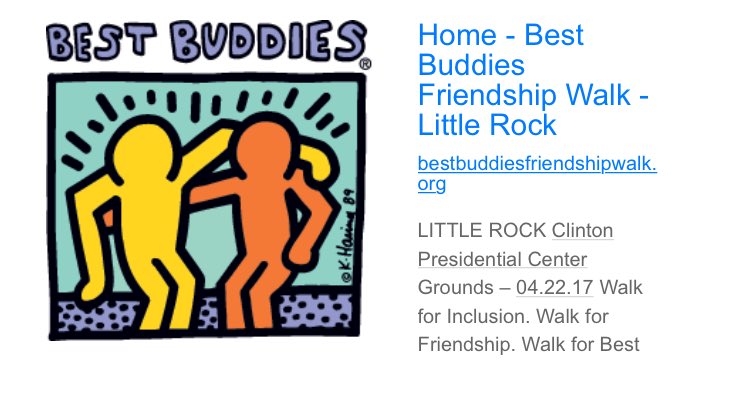 Sign up for the friendship walk today! Be sure to join the Bryant Buddies team! 

bestbuddiesfriendshipwalk.org/littlerock/reg…