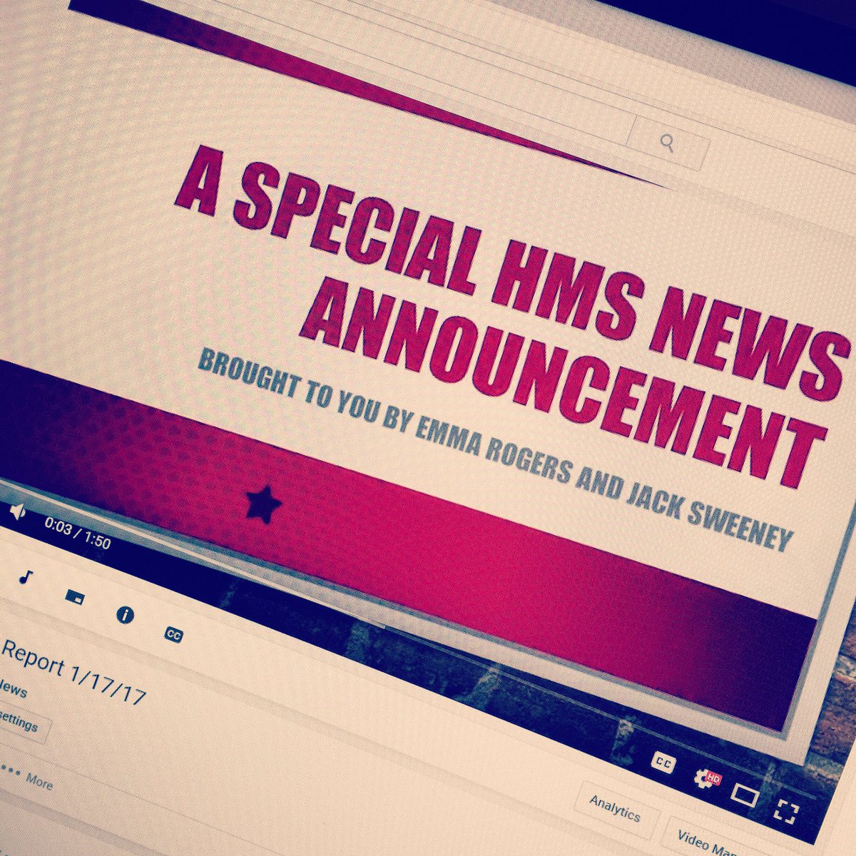 If you haven't had a chance to see the first HMS News video fearing <a href="/buildersclubhms/">HMS Builders Club</a> , search "HMS Special Report 1/17/17" on YouTube.