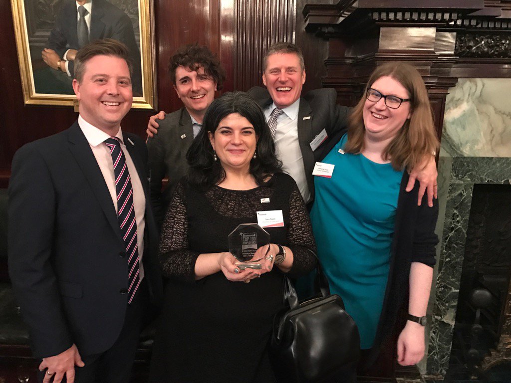 UoG_LGBT's tweet photo. A big shout out to our @UniofGreenwich @UoG_LGBT staff network for receiving @stonewalluk Network of the year award https://t.co/dhoOhLvR3e