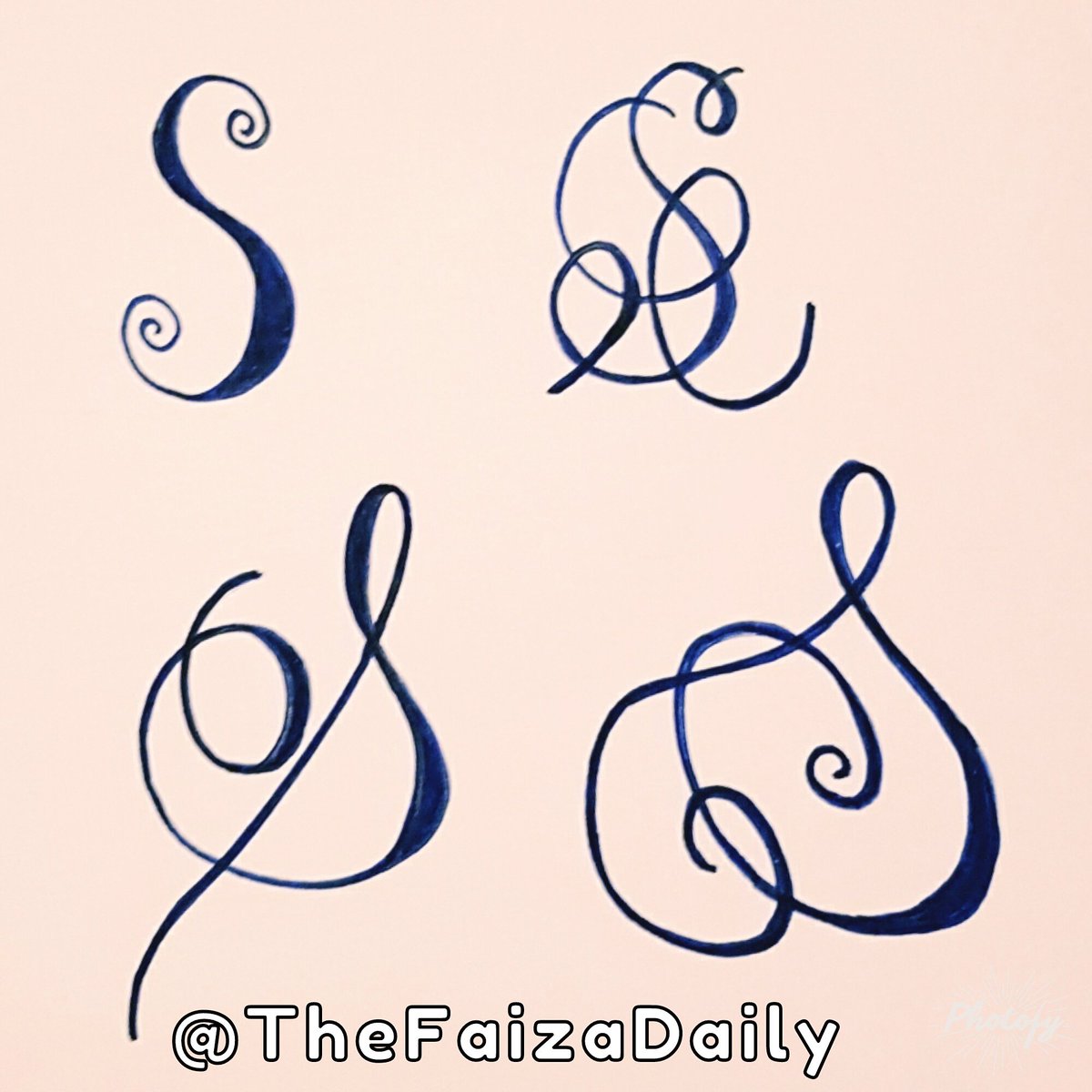 TheFaizaDaily's tweet photo. Letter S #Photofy #FaizaKhan #TheFaizaDaily #NewSkill #Drawings #LetterS #Handwriting #PaperMate #PaperMateFlair #Calligraphy #HandLettering https://t.co/WPGRV6JB0s