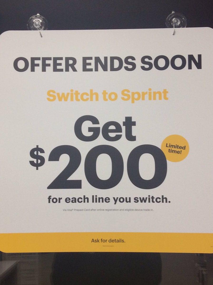 UCSprintMorrow's tweet photo. Come on in now to get your new phone PLUS $200! #JoinSprint #DontMissOut https://t.co/n88T7QYM94