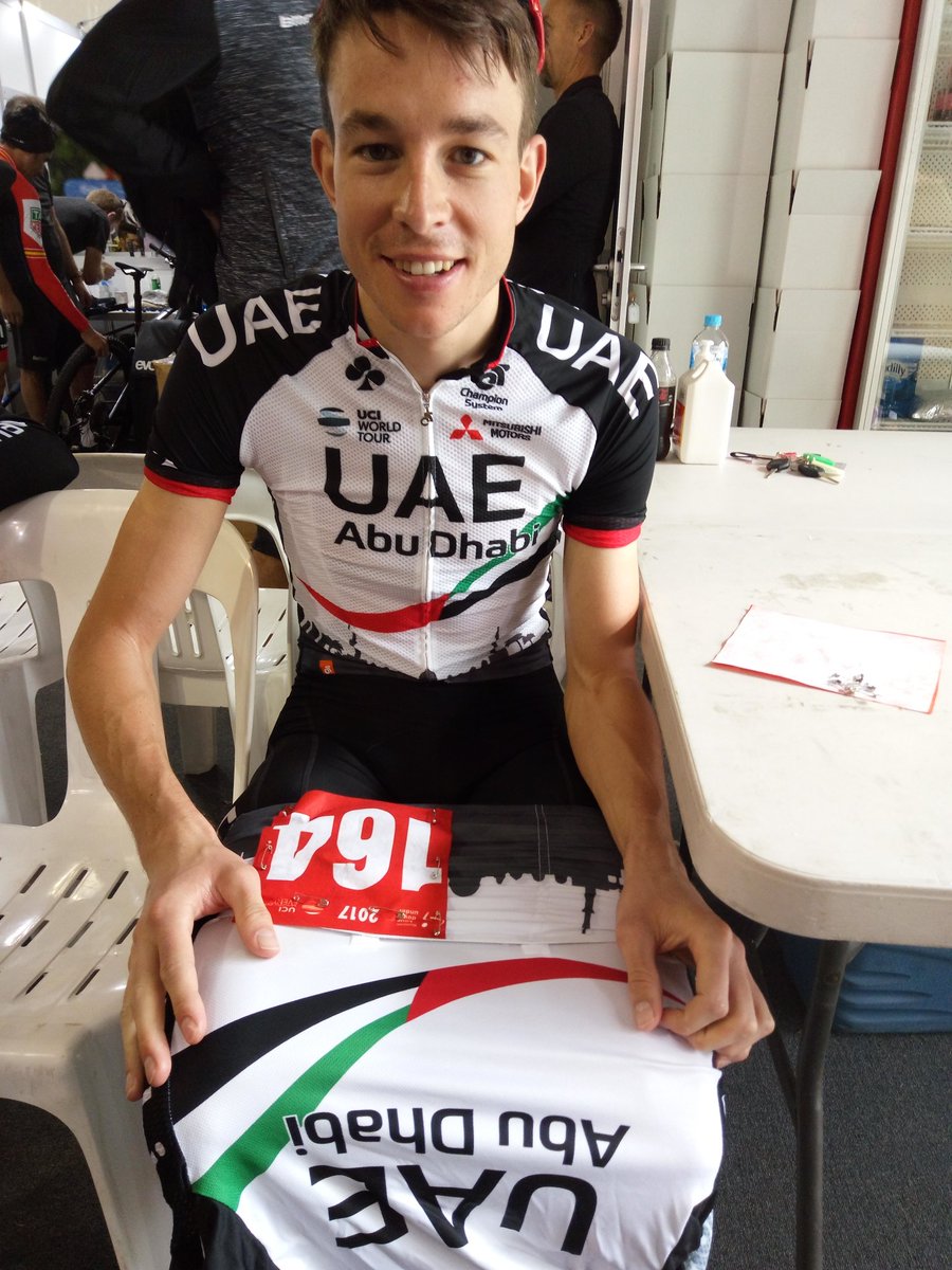 marco marzano (@marco_marzano) on Twitter photo Alla 4a #TDU2017 si parte col numero rosso! Complimenti <a href="/VSLaengen/">Vegard Stake Laengen</a> @TeamUAEAbuDhabi <a href="/Champion_System/">Champion System</a>
<a href="/Colnagoworld/">Colnago</a> <a href="/met_helmets/">MET HELMETS</a> Alla 4a #TDU2017 si parte col numero rosso! Complimenti <a href="/VSLaengen/">Vegard Stake Laengen</a> @TeamUAEAbuDhabi <a href="/Champion_System/">Champion System</a>
<a href="/Colnagoworld/">Colnago</a> <a href="/met_helmets/">MET HELMETS</a>