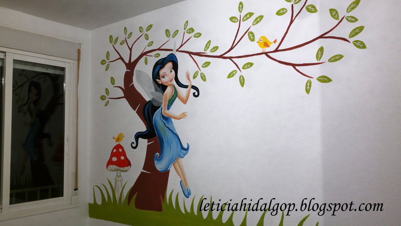 Leticia Hidalgo Twitter'da: "#mural para #habitacion de una #niña #Zaragoza  #pintura #pared #dibujo #silvermist #hadas #murales #infantiles  https://t.co/U9MTbAHlBY" / Twitter