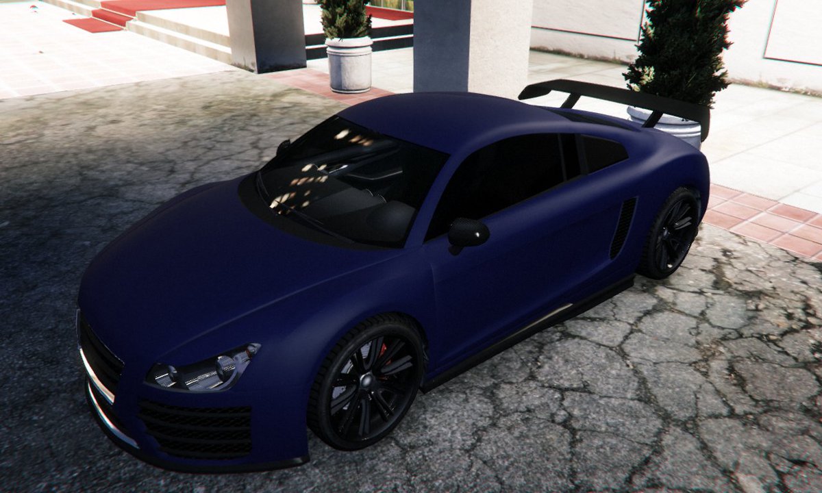 FRANKIESMOTORS's tweet photo. Drop by Luxury Autos in Rockford Hills to find this matte blue Obey 9F Coupe for sale. #pbmo #GTAOnline #GTAPhotographers https://t.co/5PGqzL17co