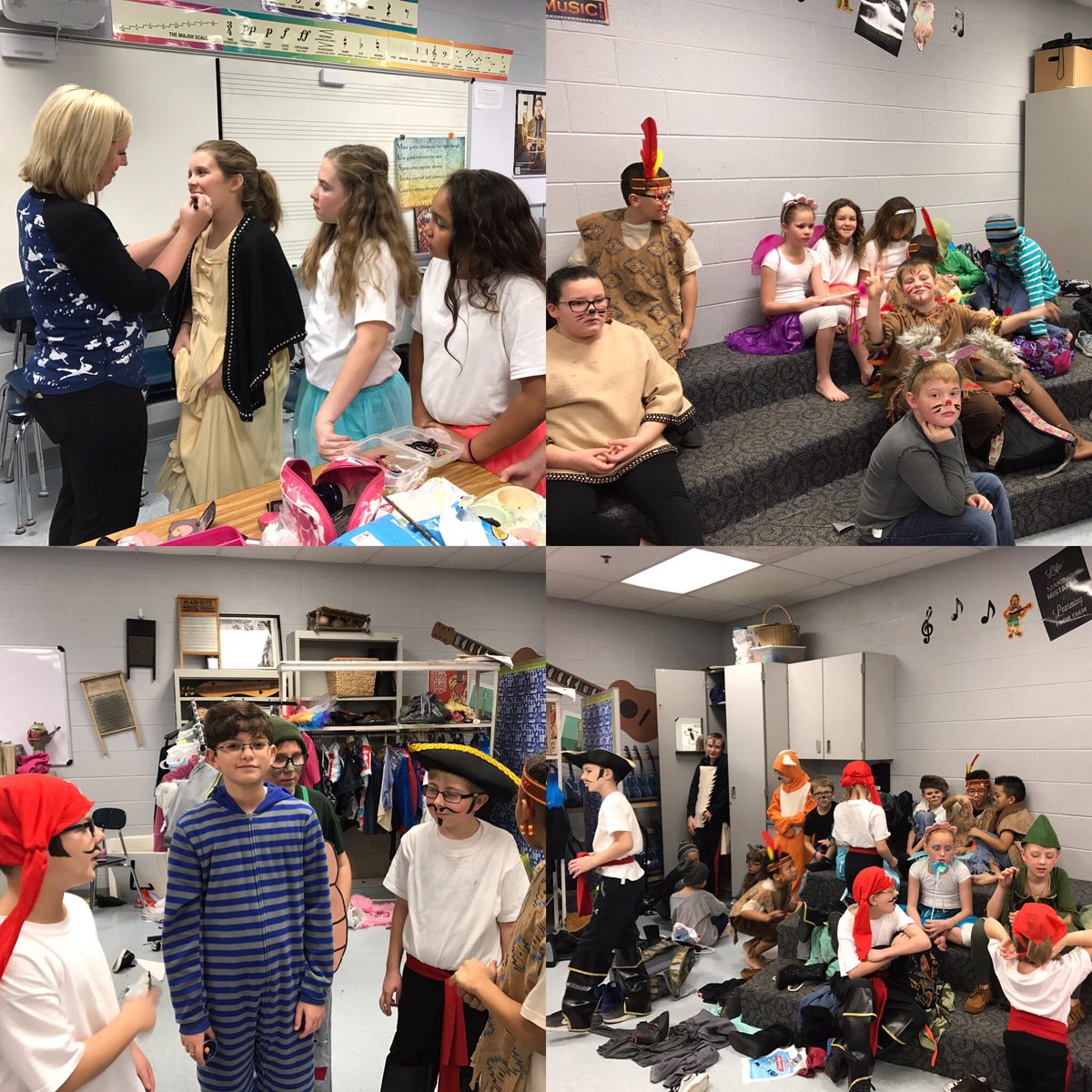 PSwithAmy's tweet image. Hair, makeup, costumes are ready! #PeterPanJr #164Scottie