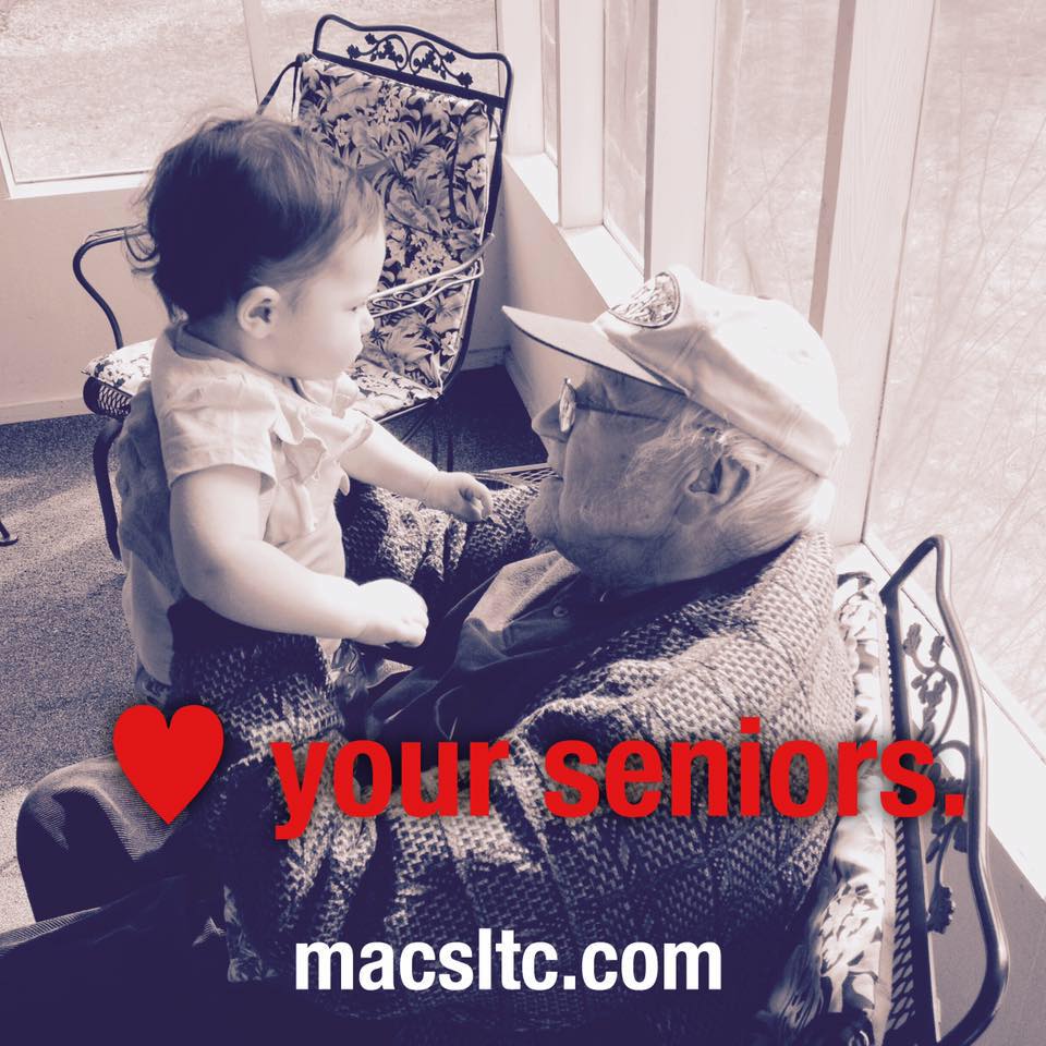 My grandfather and my beautiful daughter.  circa 2013.  #loveyourseniors - Mike Wilhoit