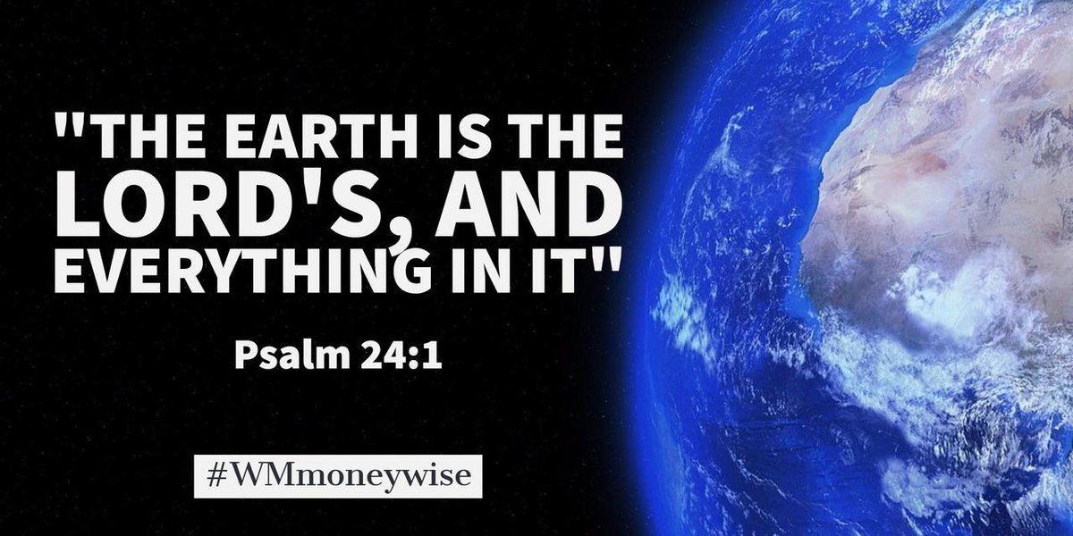 WMmoneywise's tweet photo. Moneywise Memory Verse- Week 1

Psalms 24:1- "The Earth is the Lord's, and everything in it."

#WMmoneywise
#GetMoneyWise https://t.co/Fh8xqLaWqj