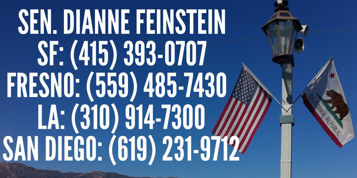 IndivisibleAV's tweet photo. Having trouble reaching @SenFeinstein re: Session? Try the number most local to you. @Indivisible_CA https://t.co/dTnekMsgJr